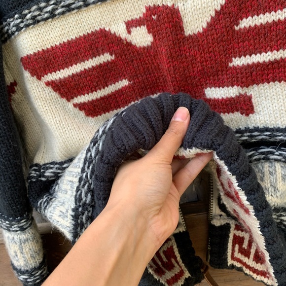 Vintage Superdry thick knit heavy sweater jacket - Picture 7 of 15